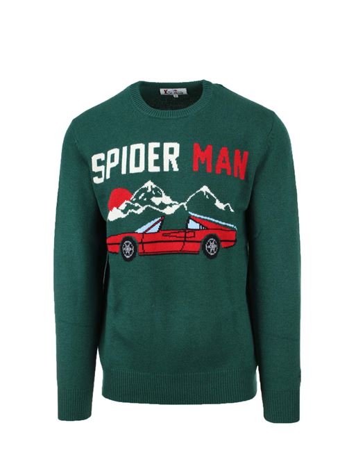 Maglia pullover girocollo in lana Saint Barth Spider Man Saint Barth MC2 | Maglie | HER0109952E51